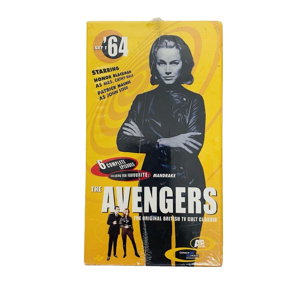 The Avengers 1964 VHS Box Set Vol 1-3 A&E British TV Spy Series Patric Macnee
